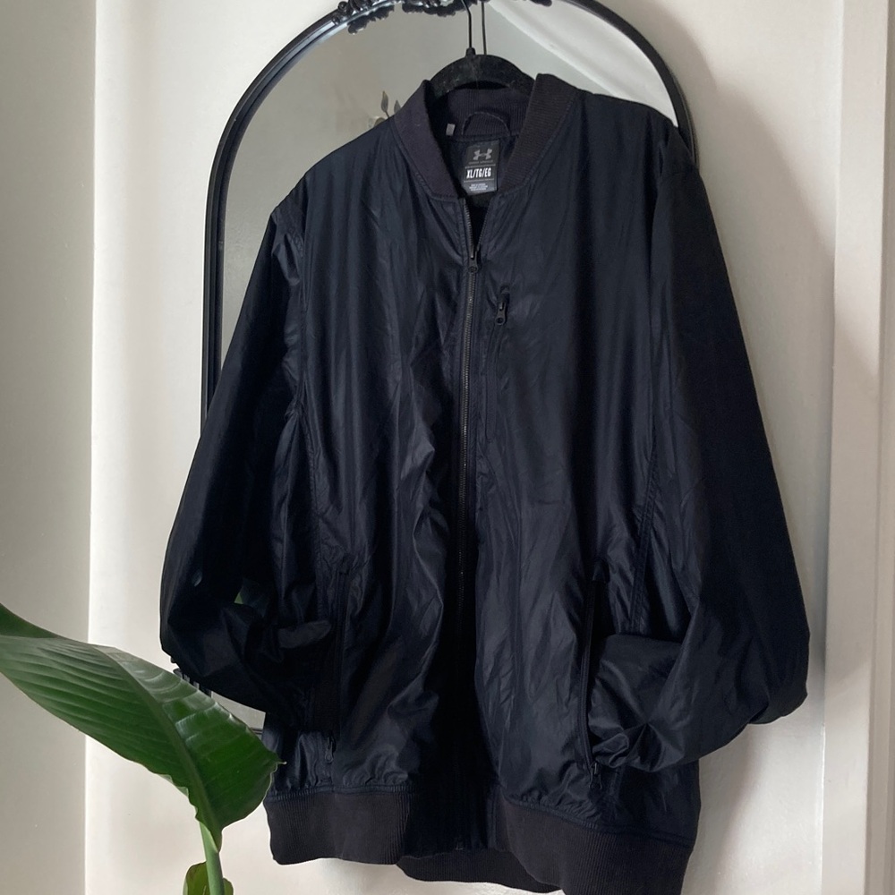 Under Armour Men's Classic Black Bomber Jacket